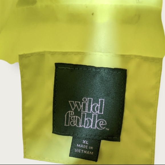 Neon fluorescent yellow green oversized puffer jacket EUC Women's XL 90's y2k - Picture 4 of 7